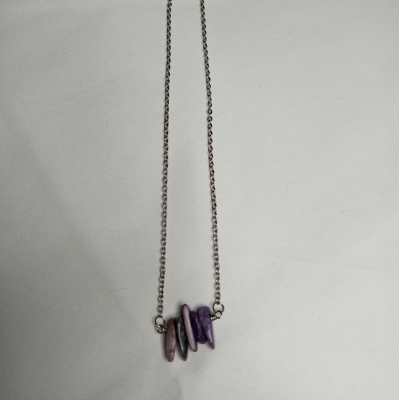 Calypsa Necklace Charoite Stone Crystal Healing Shamana Co Amulet - Picture 4 of 5
